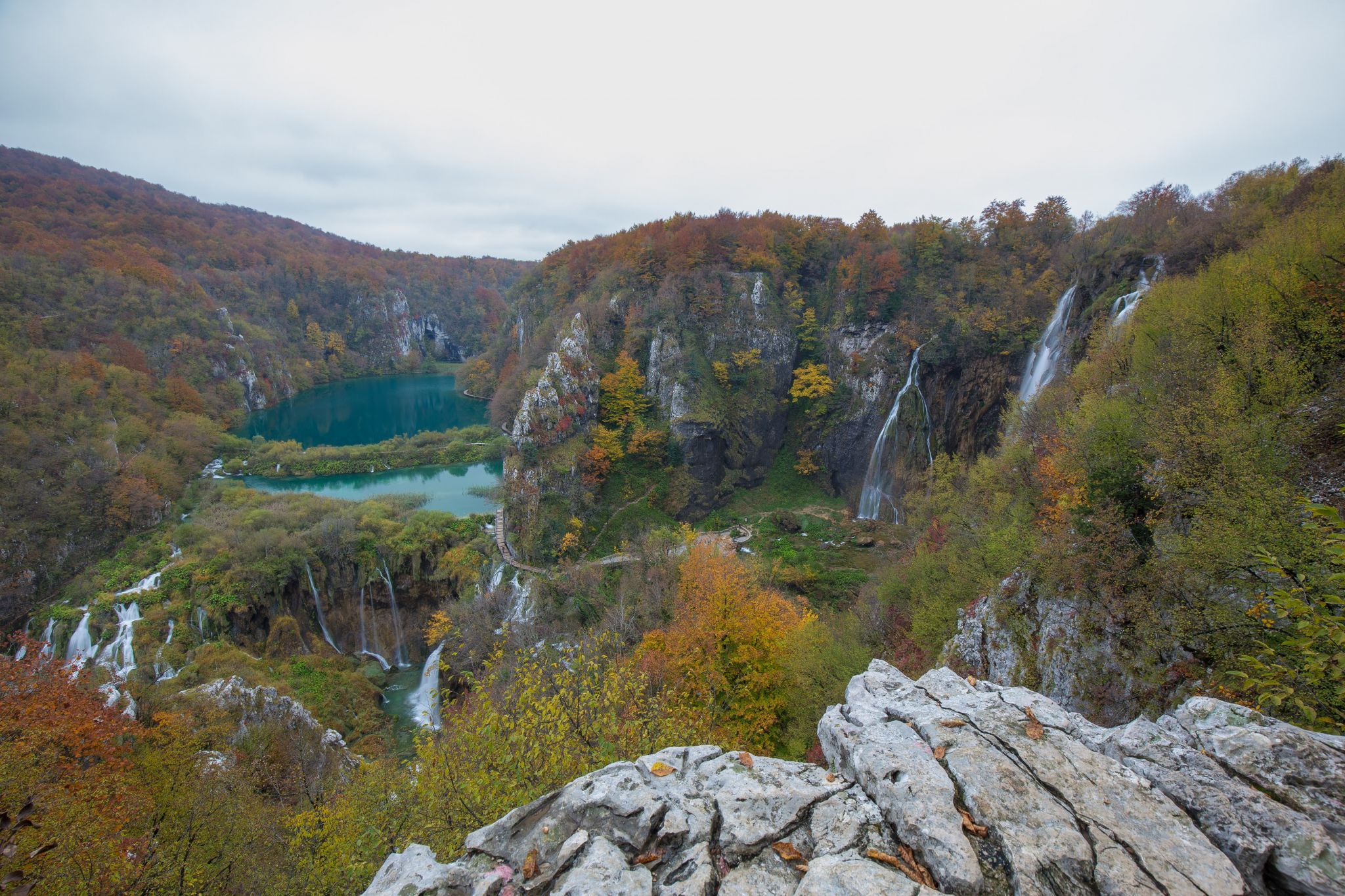 Plitvice Lakes as seen on postcards, Croatia
