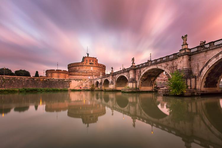 Ponte Sant'Angelo and Castel Sant'Angelo, Rome