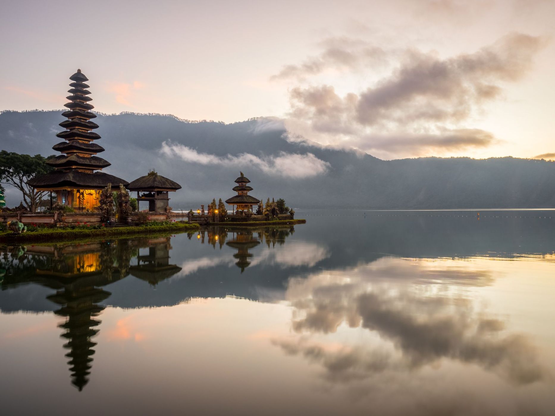 The Ulun Danu Temple Boat, Indonesia