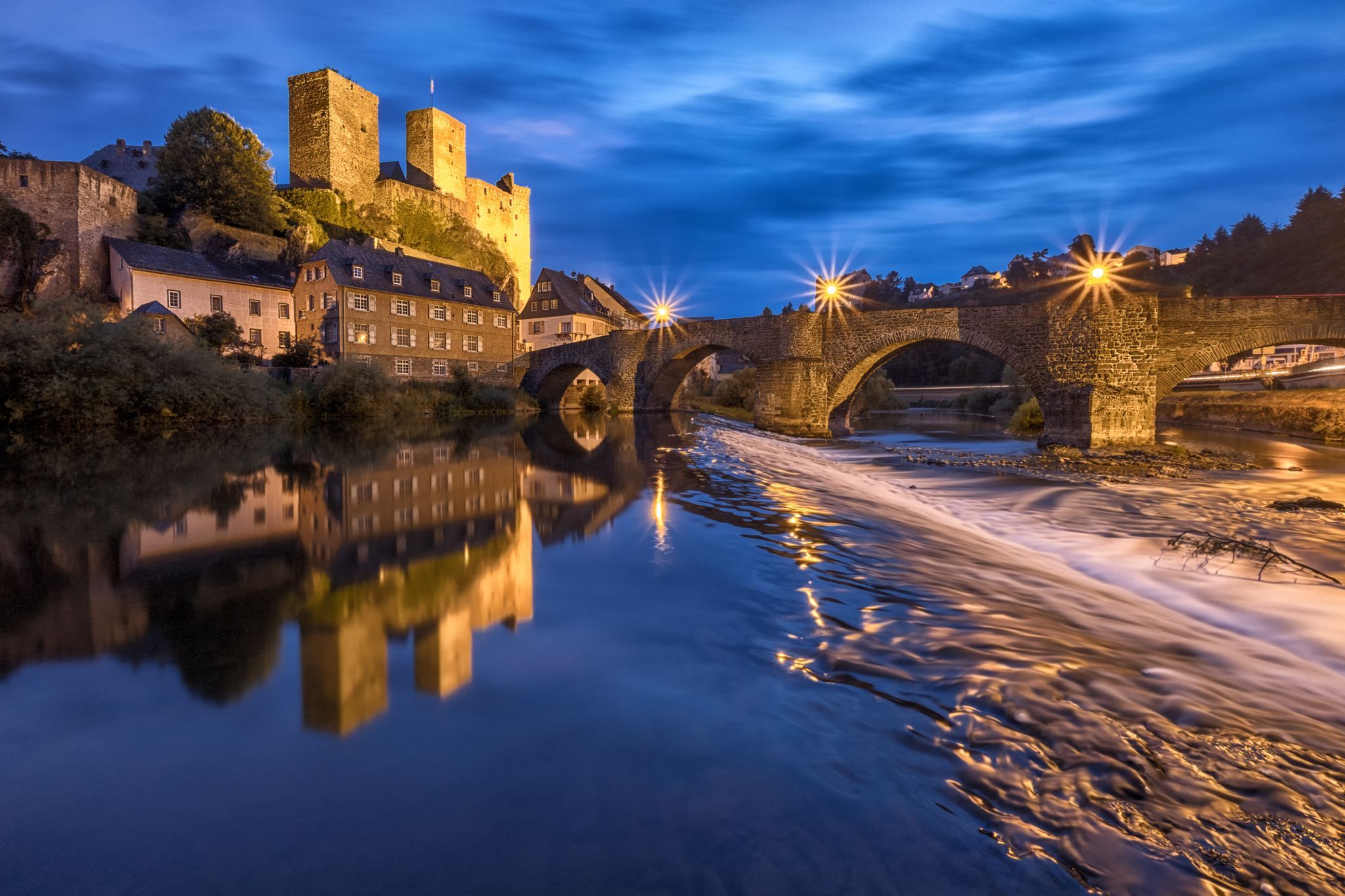 Runkel Castle above the Lahn, Germany