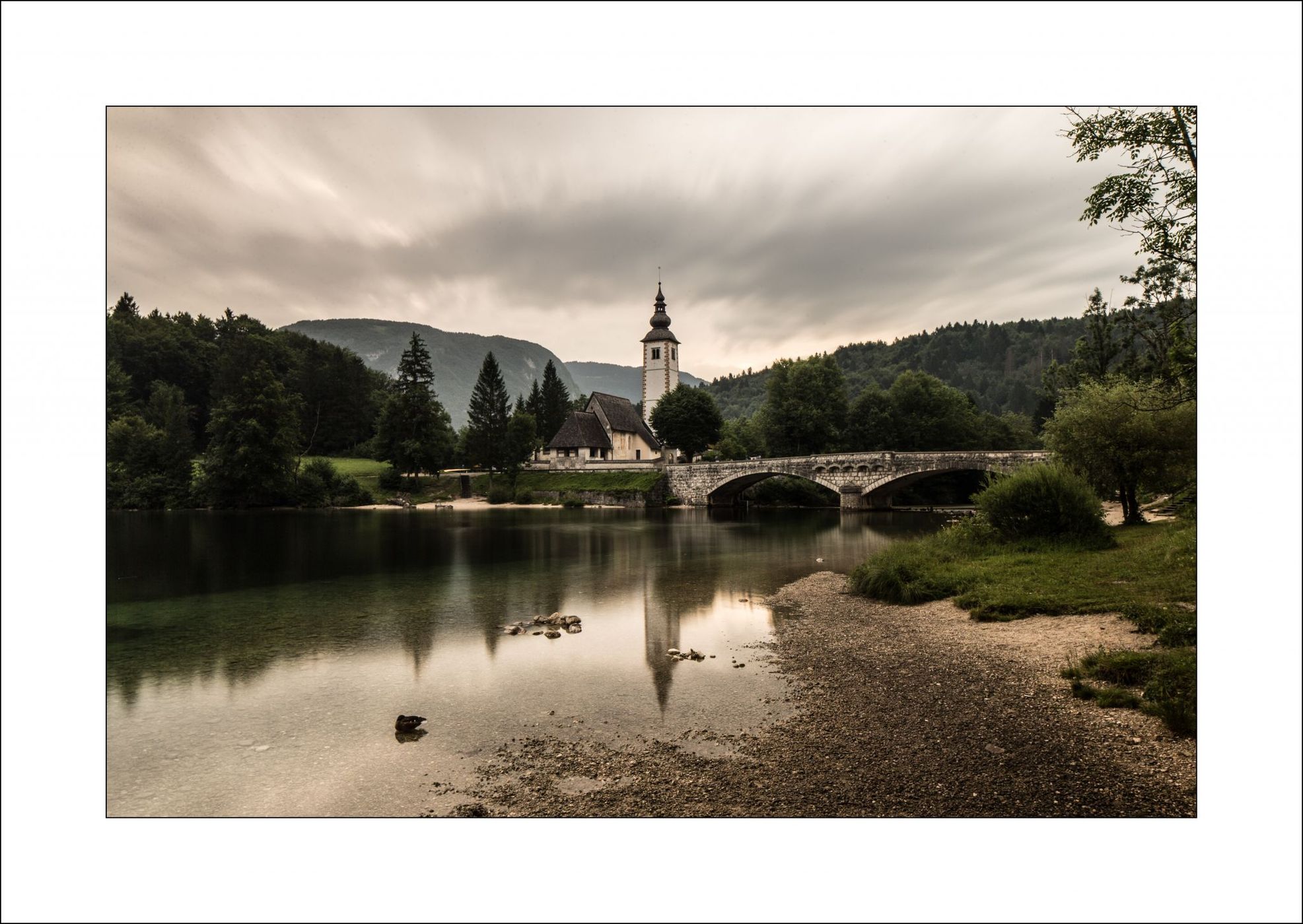 The church of Bohinj, Slovenia