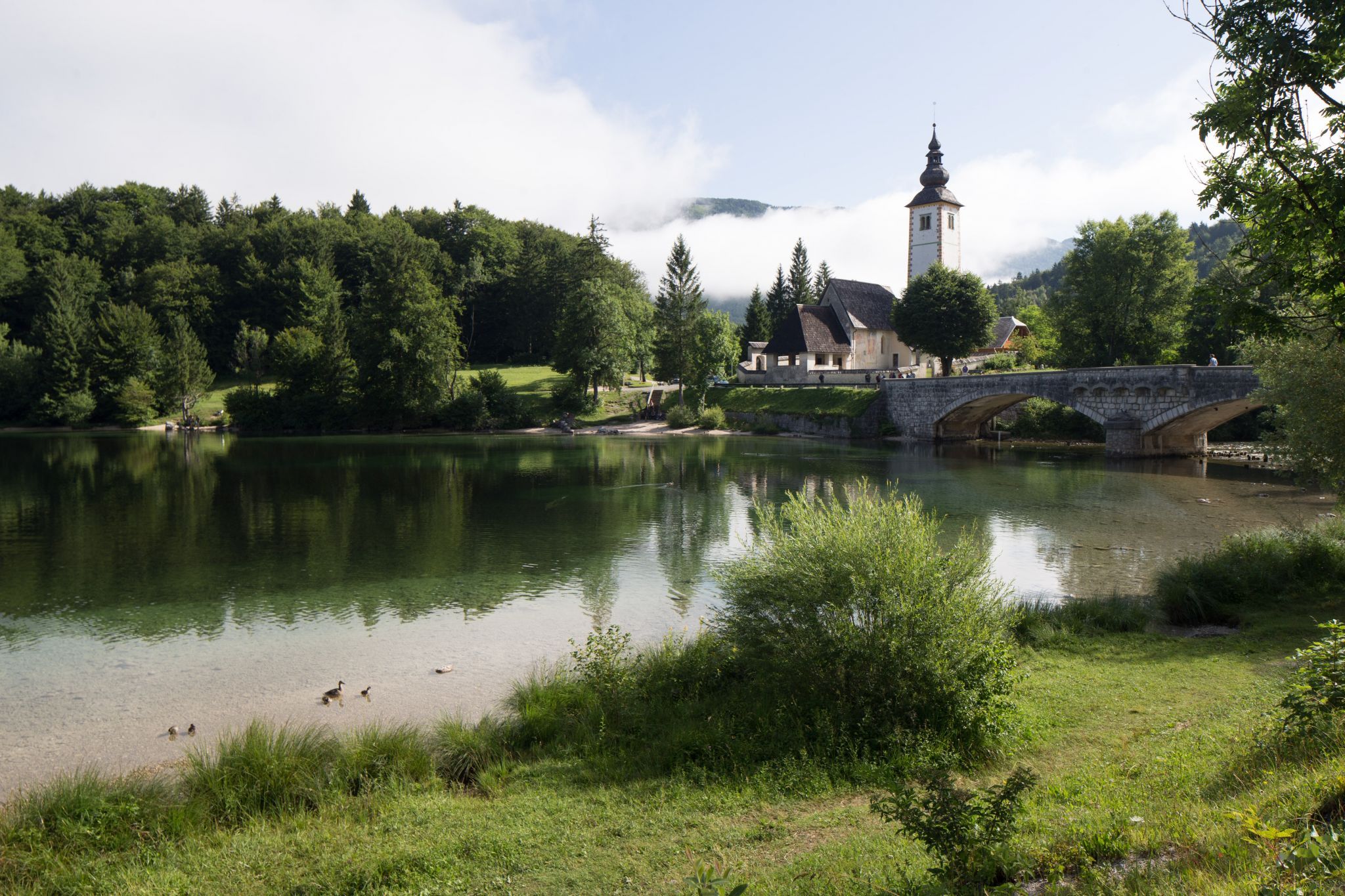 The church of Bohinj, Slovenia
