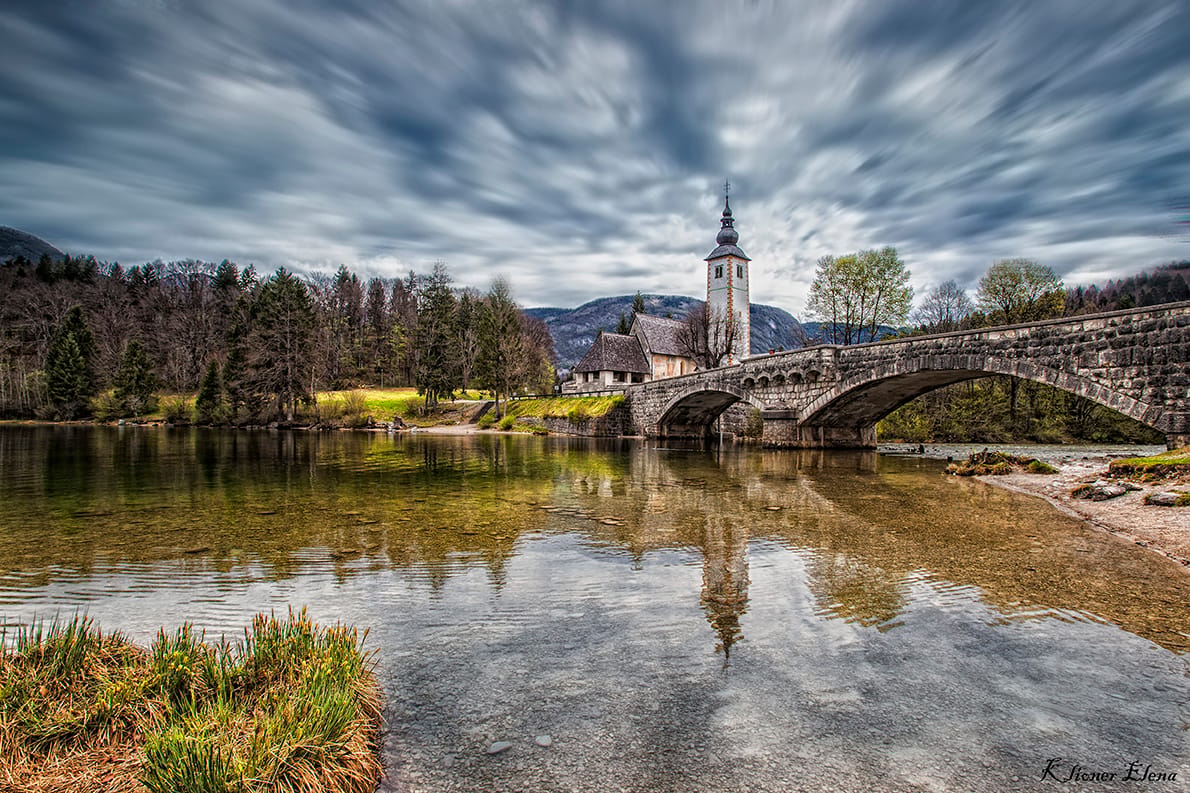 The church of Bohinj, Slovenia