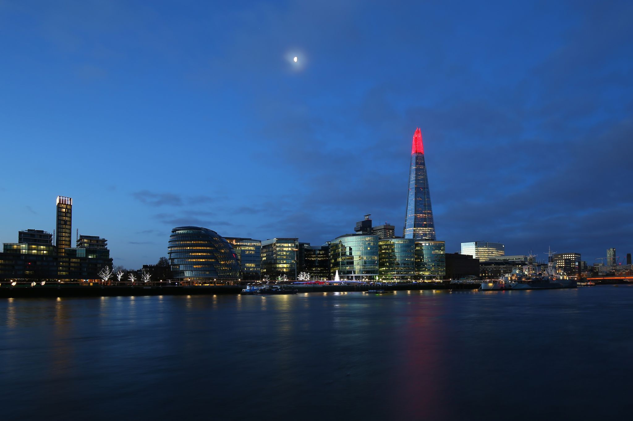 The Shard at night, London, United Kingdom