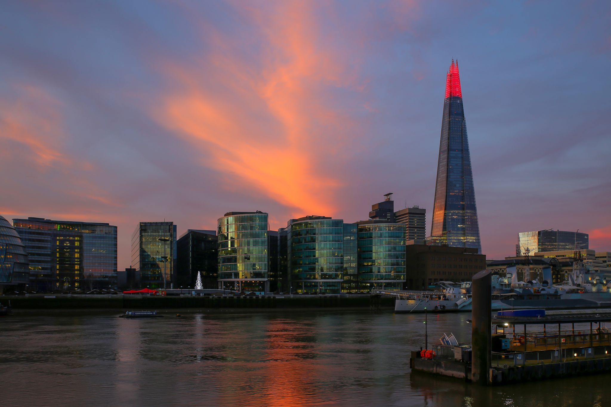 The Shard at night, London, United Kingdom