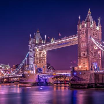 Tower Bridge Illumination, London, United Kingdom