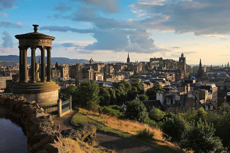 View over Edinburgh from Calton Hill