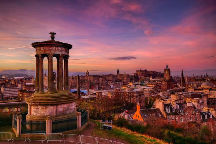 View over Edinburgh from Calton Hill