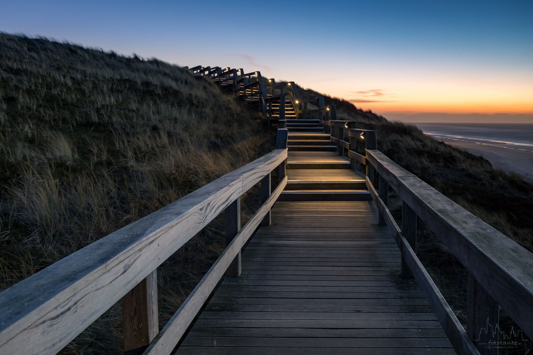 Wenningstedt wooden walkway, Germany