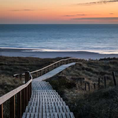 Wooden walkway in Rantum, Germany