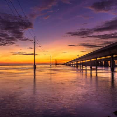 7 Mile Bridge Sunset, Marathon, USA