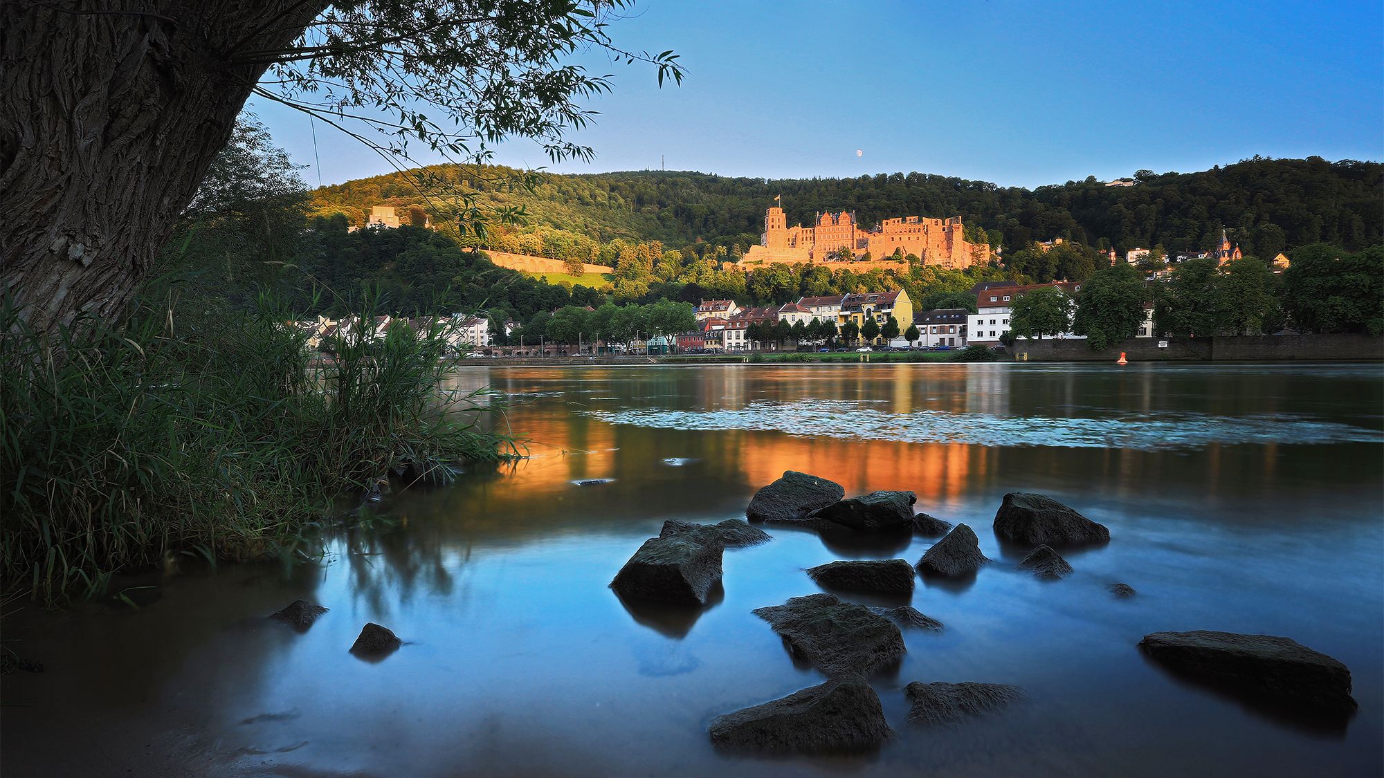 At the Neckar river, Heidelberg, Germany