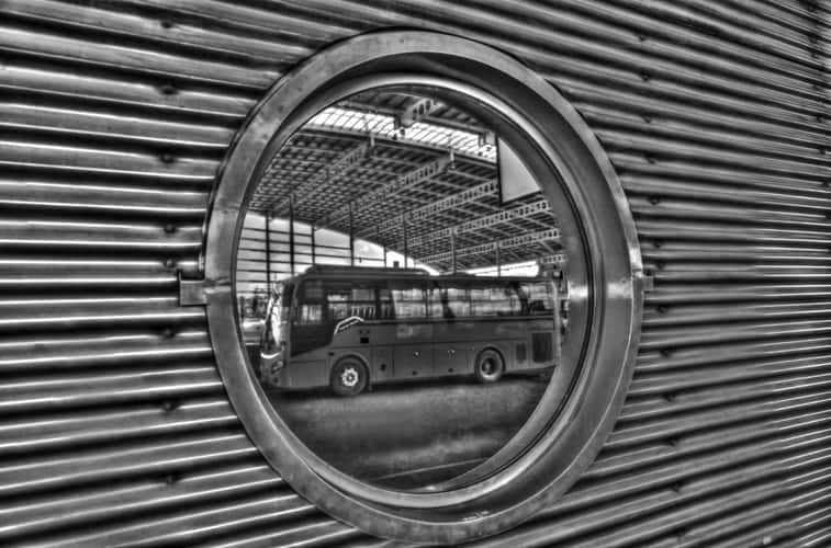 Bus Terminal in Kingston, Jamaica
