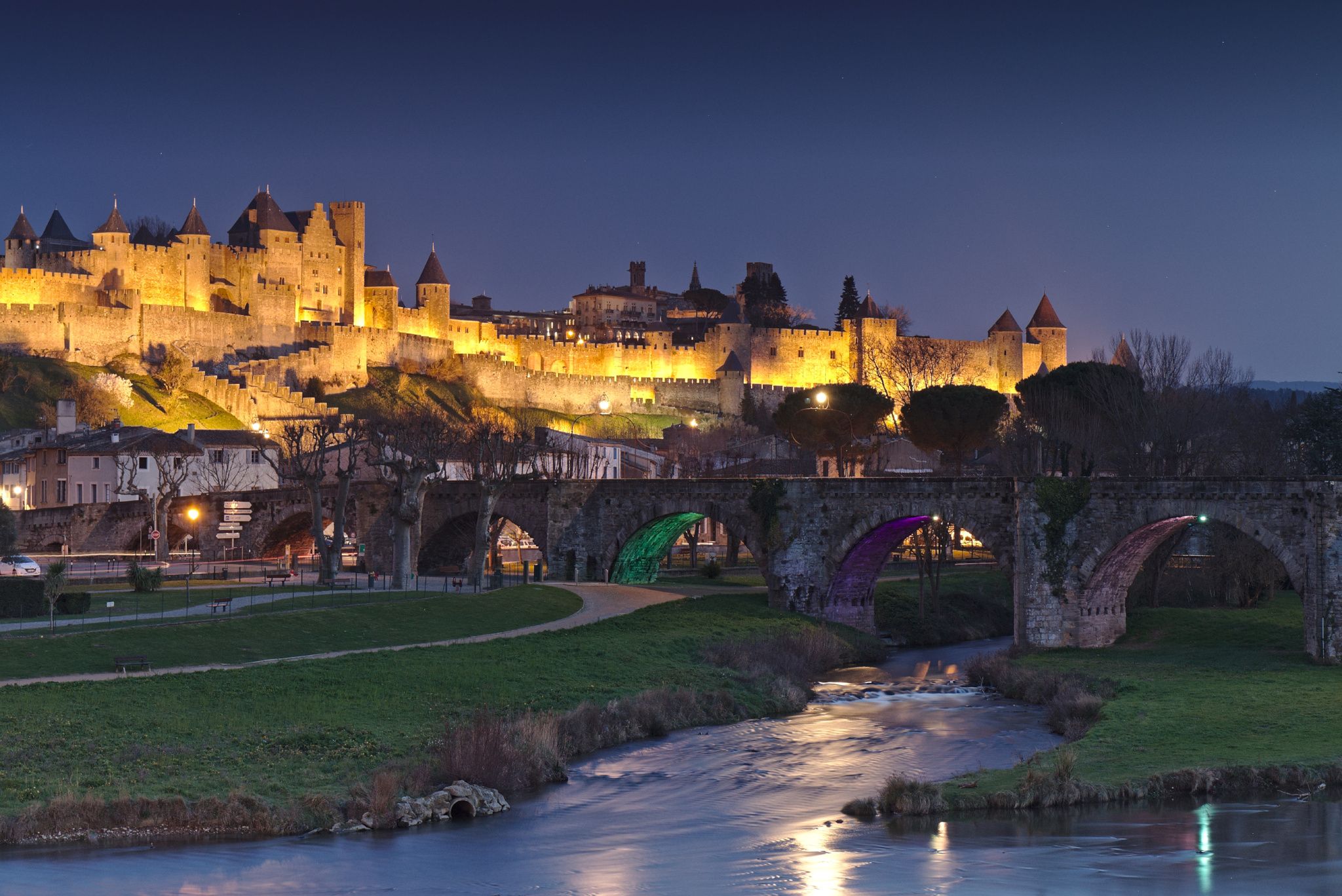 Carcassonne, Pont Neuf viewpoint, France