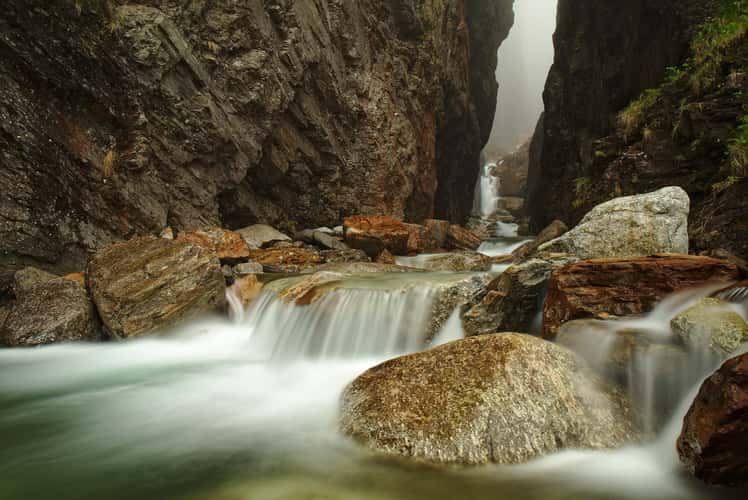 Cascade et goufre d'enfer, Luchon, french Pyrénées