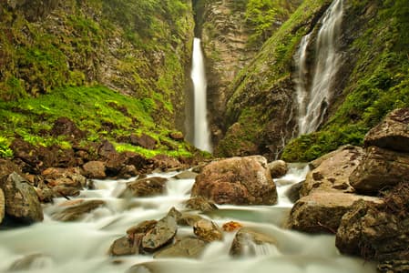 Cascade et goufre d'enfer, Luchon, french Pyrénées