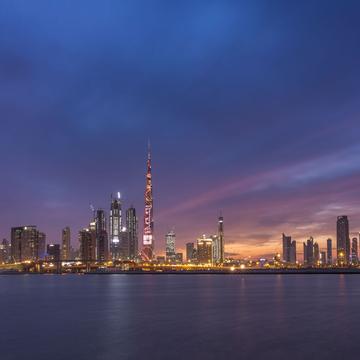 Dubai city panorama, United Arab Emirates
