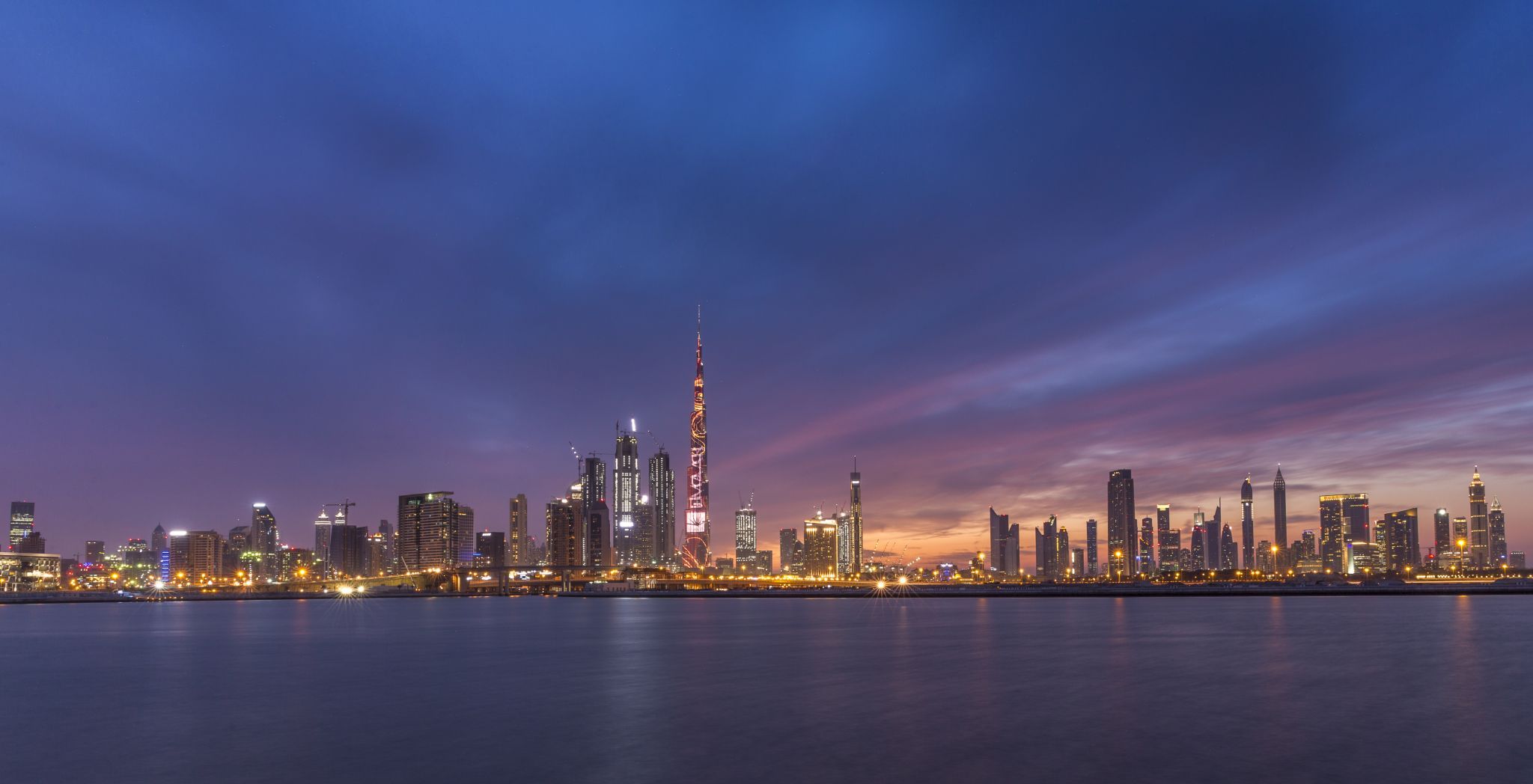 Dubai city panorama, United Arab Emirates