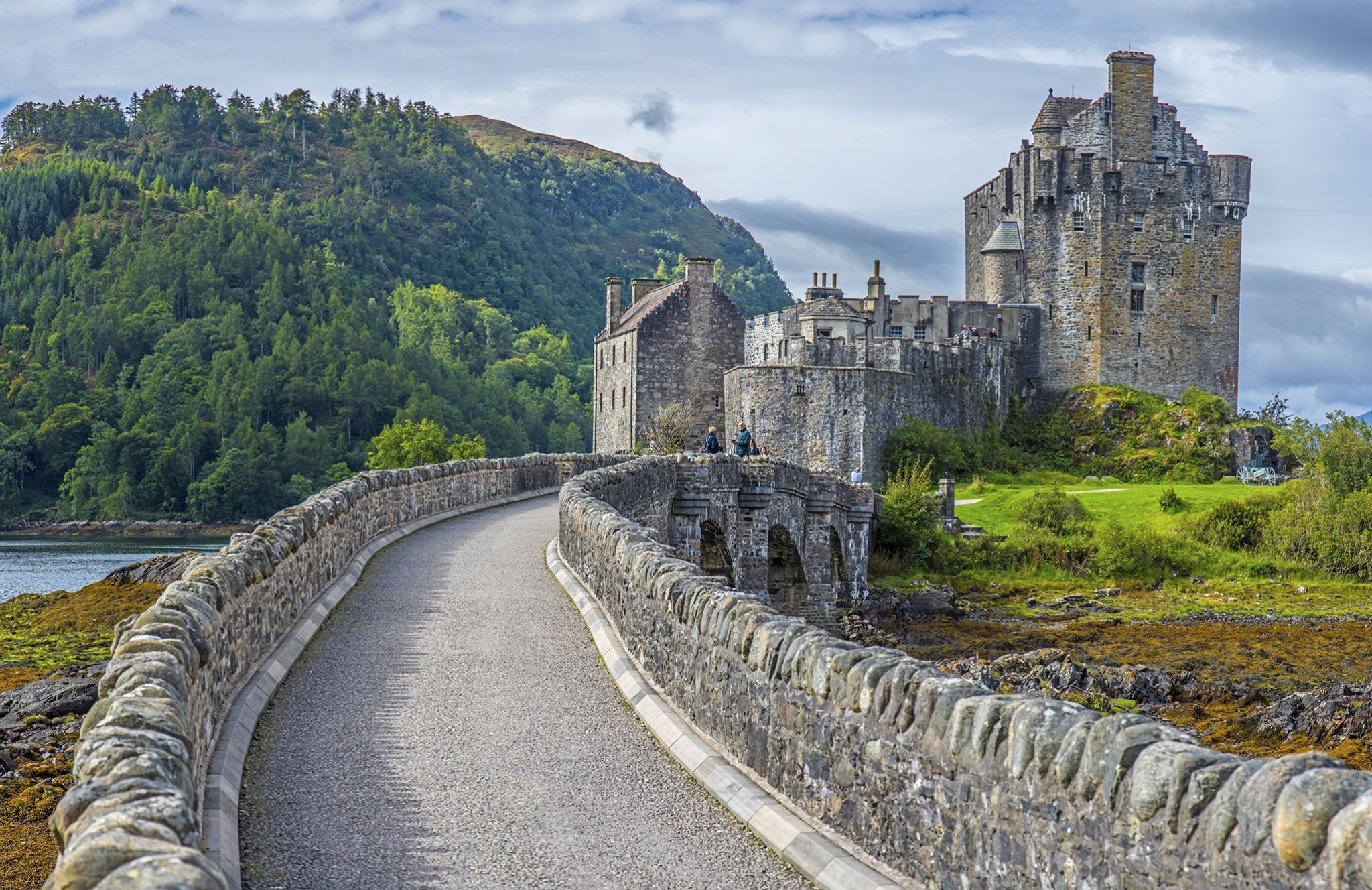 Entrance of Eilean Donan Castle, Scotland, United Kingdom