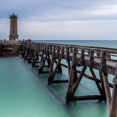 Harbour mouth of Fécamp, France