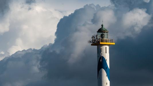 'Lange Nelle' Lighthouse Oostende, Belgian coast