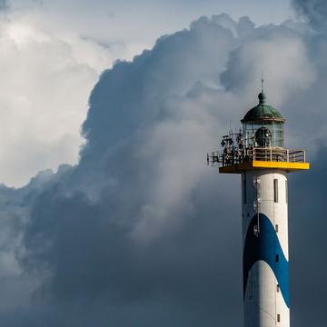 'Lange Nelle' Lighthouse Oostende, Belgian coast, Belgium