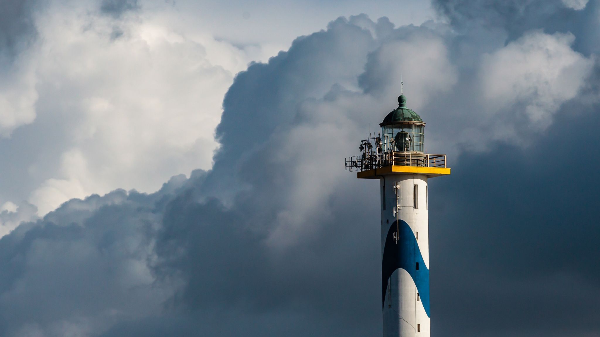 'Lange Nelle' Lighthouse Oostende, Belgian coast, Belgium
