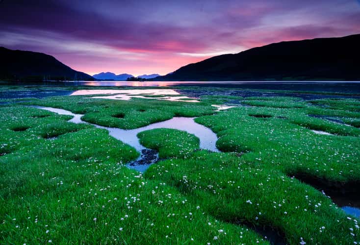 LOCH LEVEN SUNSET at Glencoe