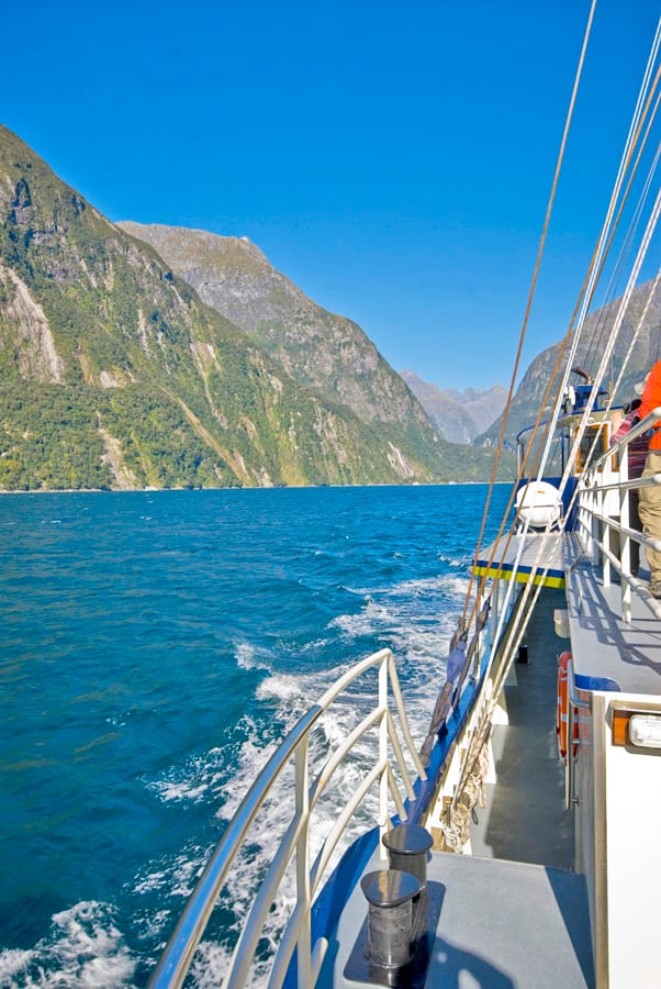 Mitre Peak in Milford Sound, New Zealand