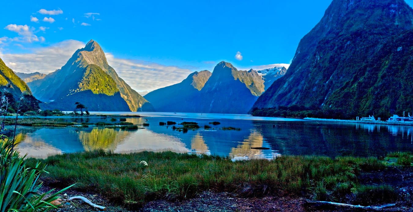 Mitre Peak in Milford Sound, New Zealand