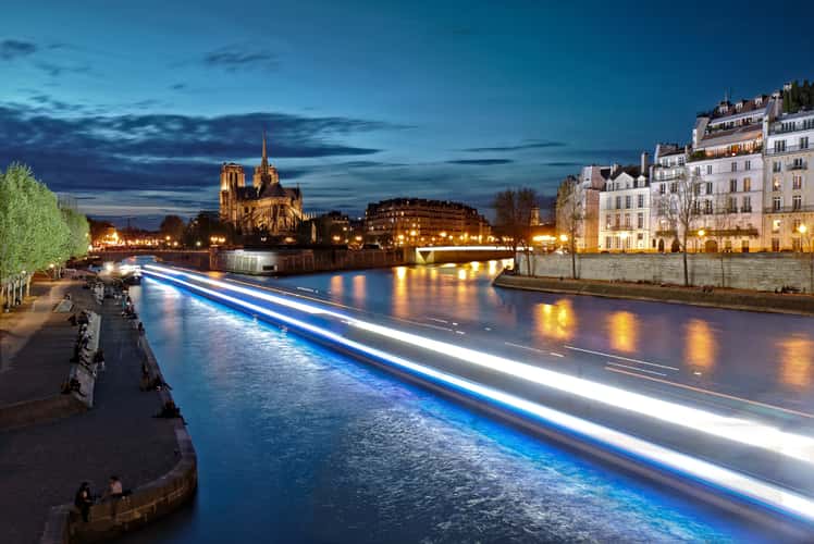 Notre-Dame cathedral from La Tournelle bridge, Paris