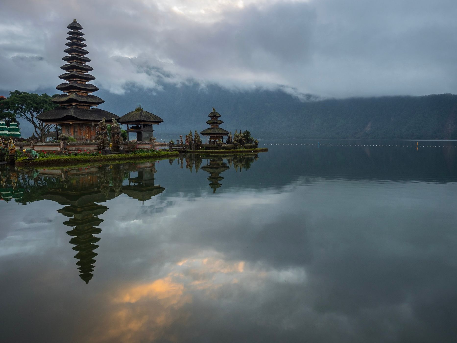 The Ulun Danu Temple Boat, Indonesia