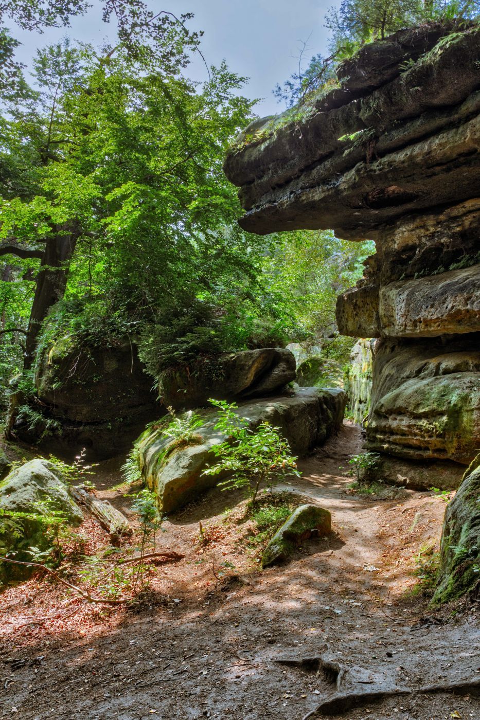 Rock Labyrinth Langenhennersdorf, Germany