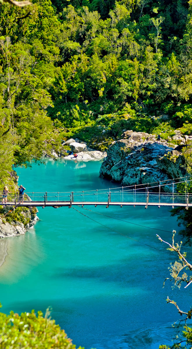 Turquoise Waters of  Hokitaka Gorge, New Zealand