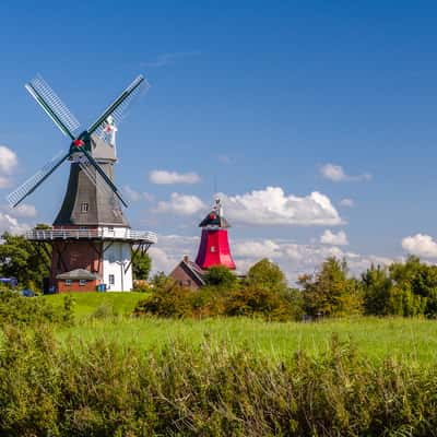 Windmills in Greetsiel, Germany