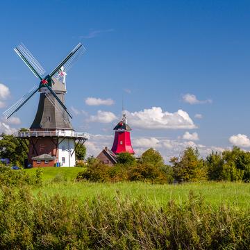Windmills in Greetsiel, Germany
