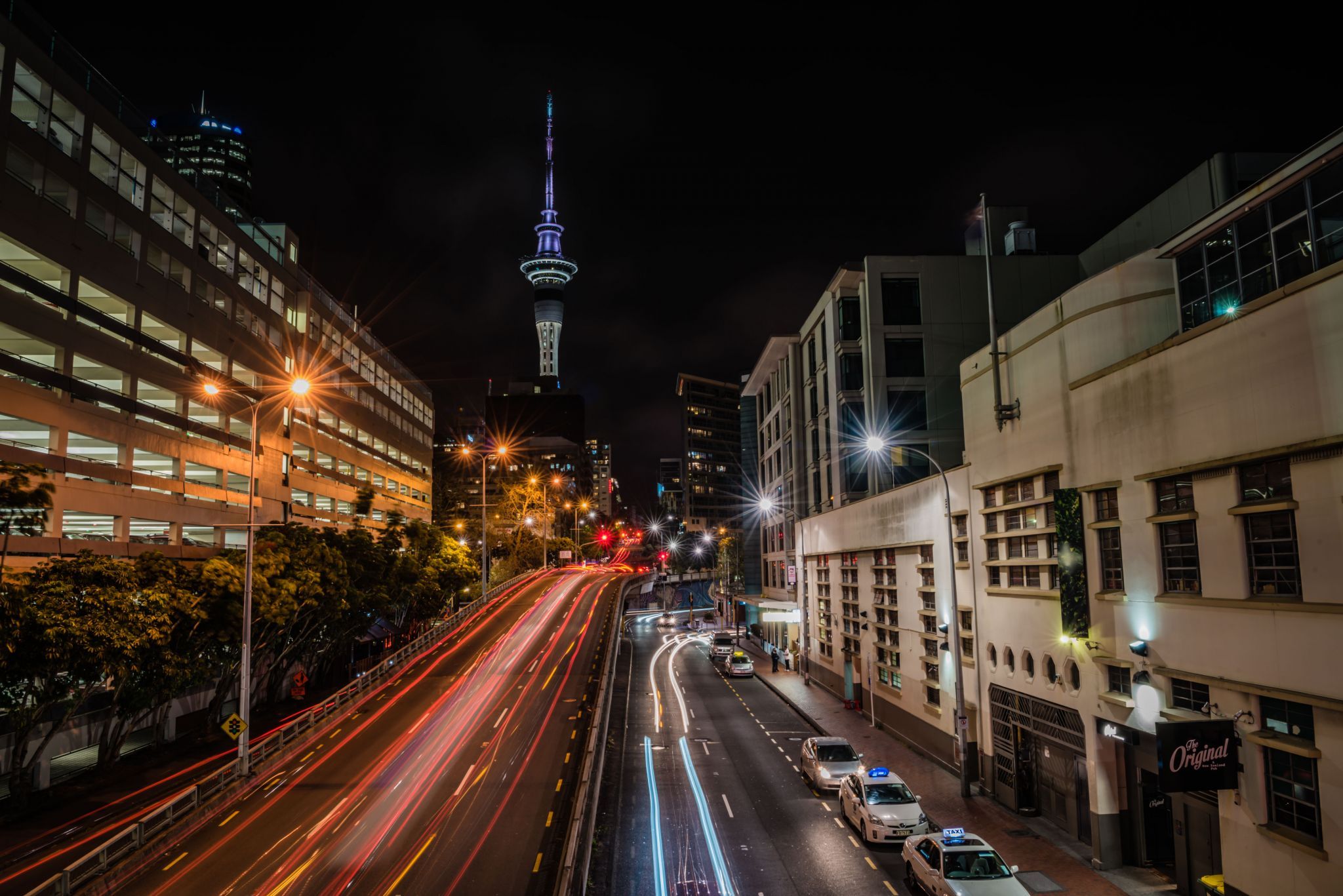 Auckland by Night, New Zealand
