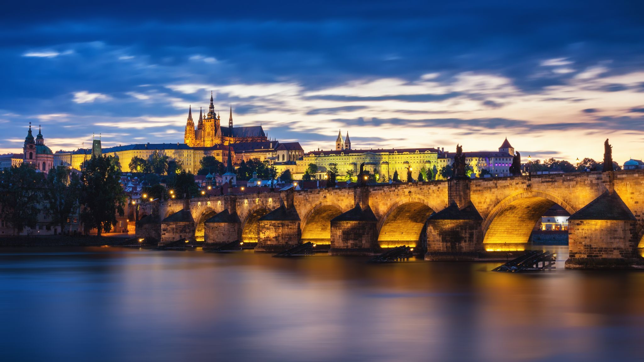 Charles Bridge and Prague Castle, Prague, Czech Republic