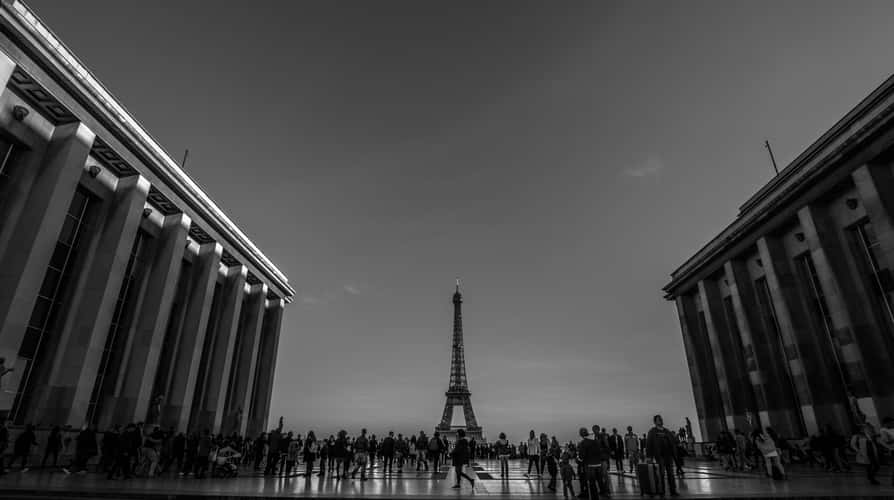 Eiffel Tower from Trocadero, Paris