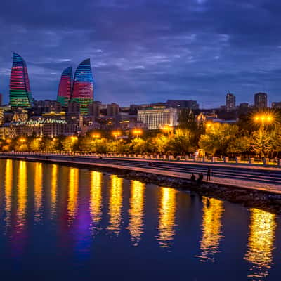 Flame towers, Azerbaijan