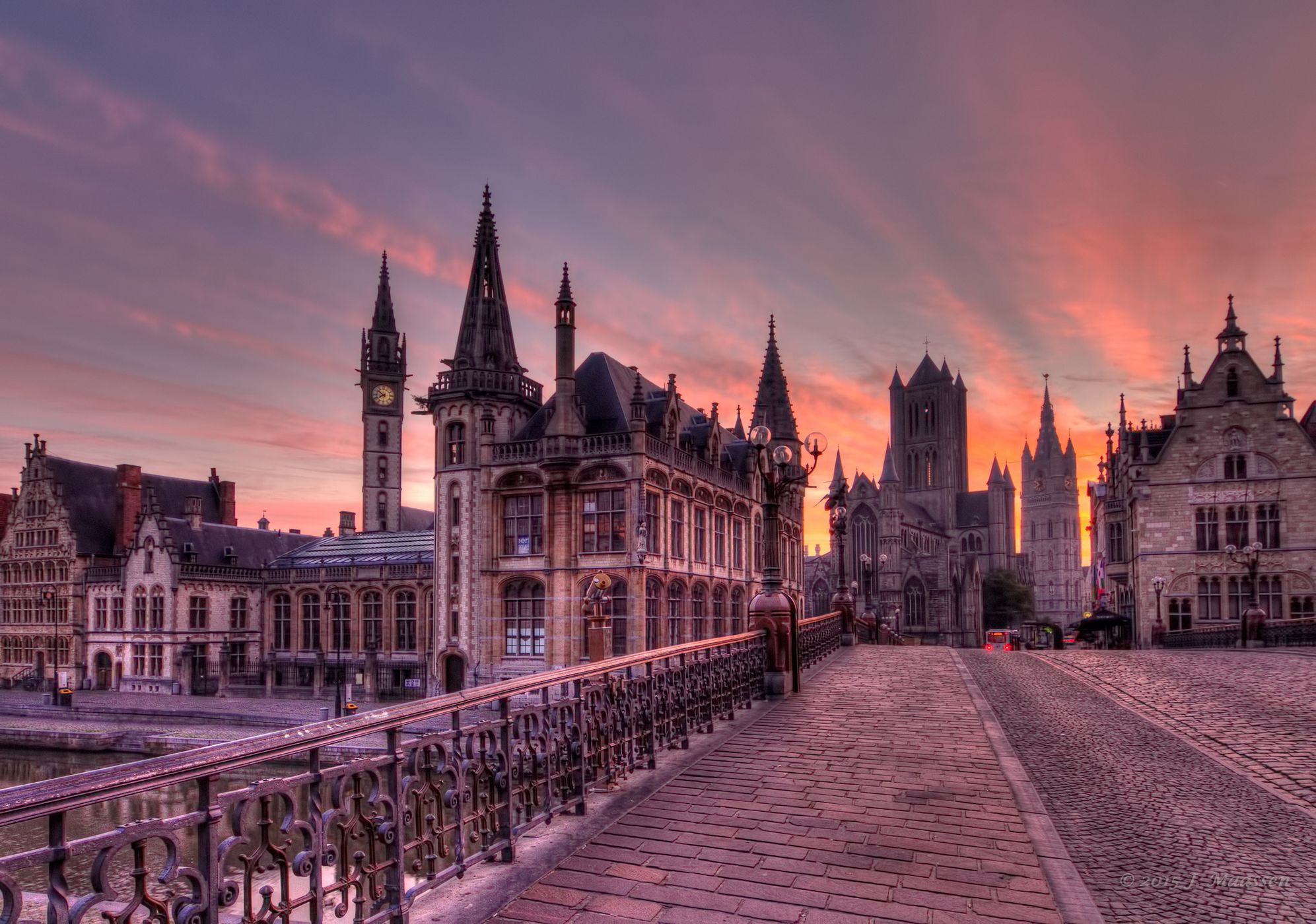 Bridge St-Michiels, Ghent, Belgium