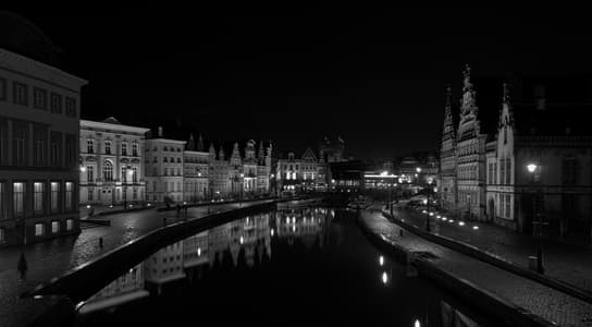 View from the St-Michiels Bridge, Gent