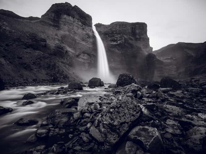 Háifoss Waterfall