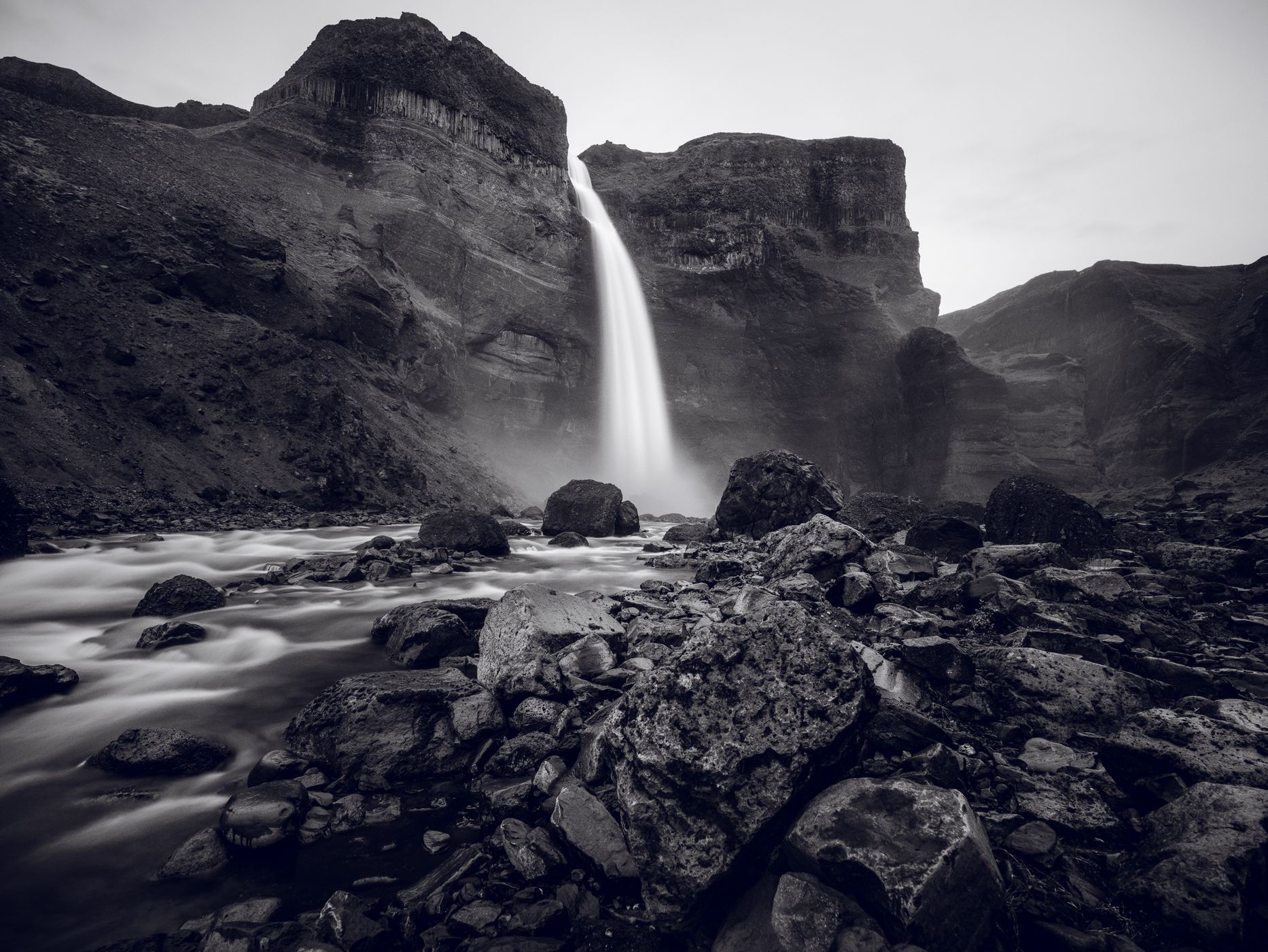 Háifoss Waterfall, Iceland
