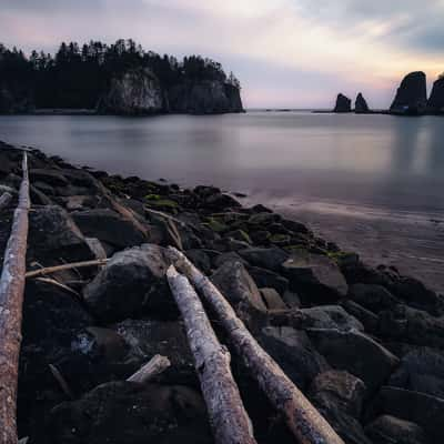 James Island at Rialto Beach, La Push, USA