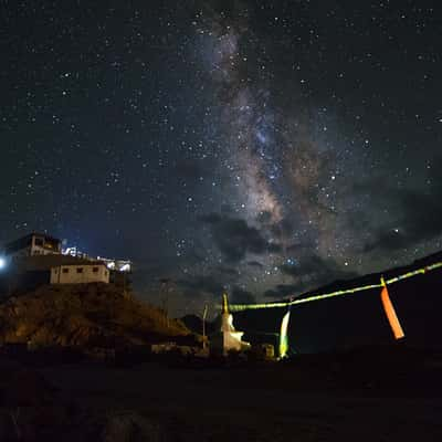 Key Monastery under the Milky Way, India