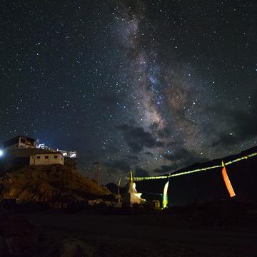 Key Monastery under the Milky Way, India