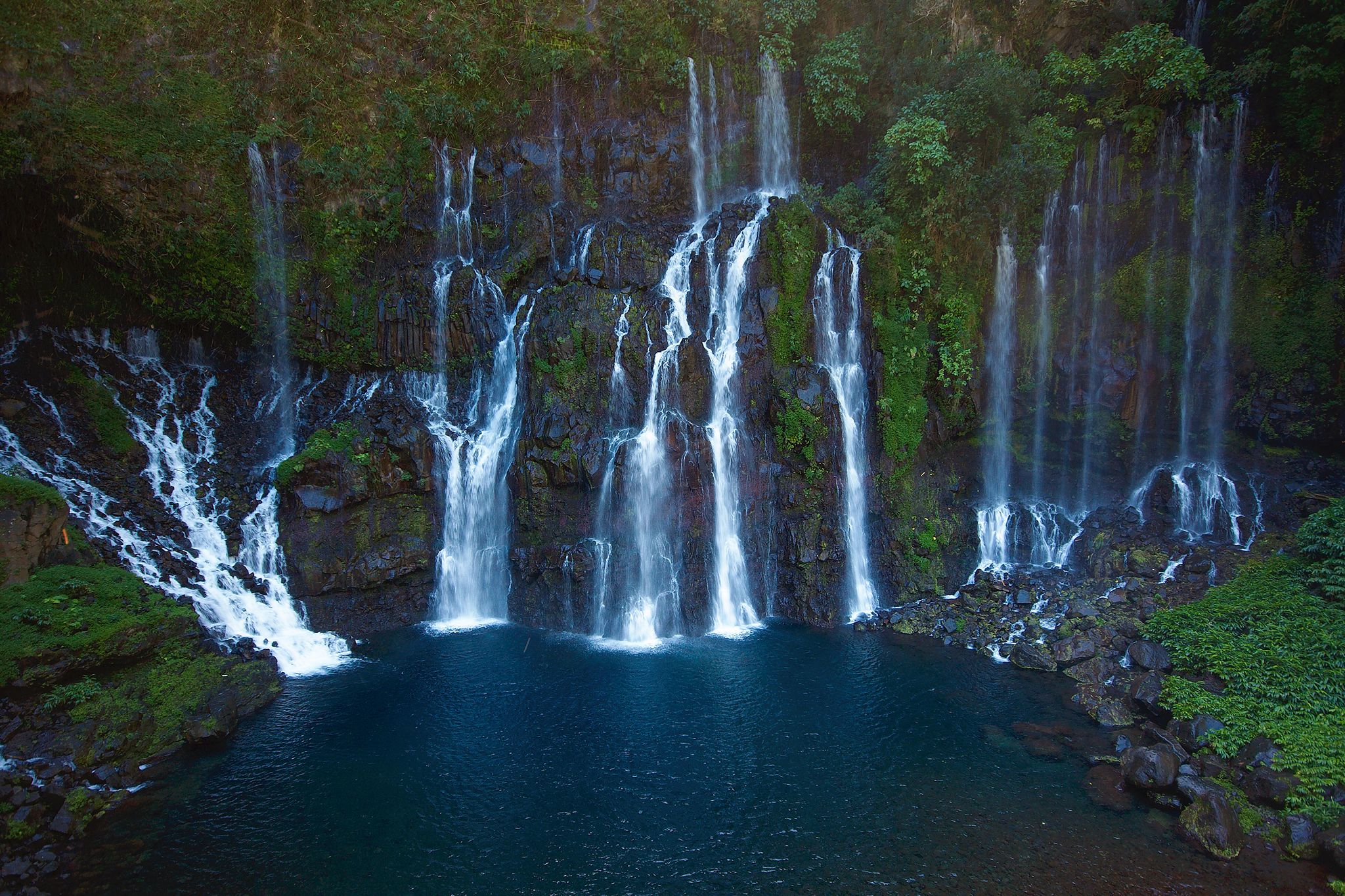 Langevin waterfall, La Reunion, Reunion