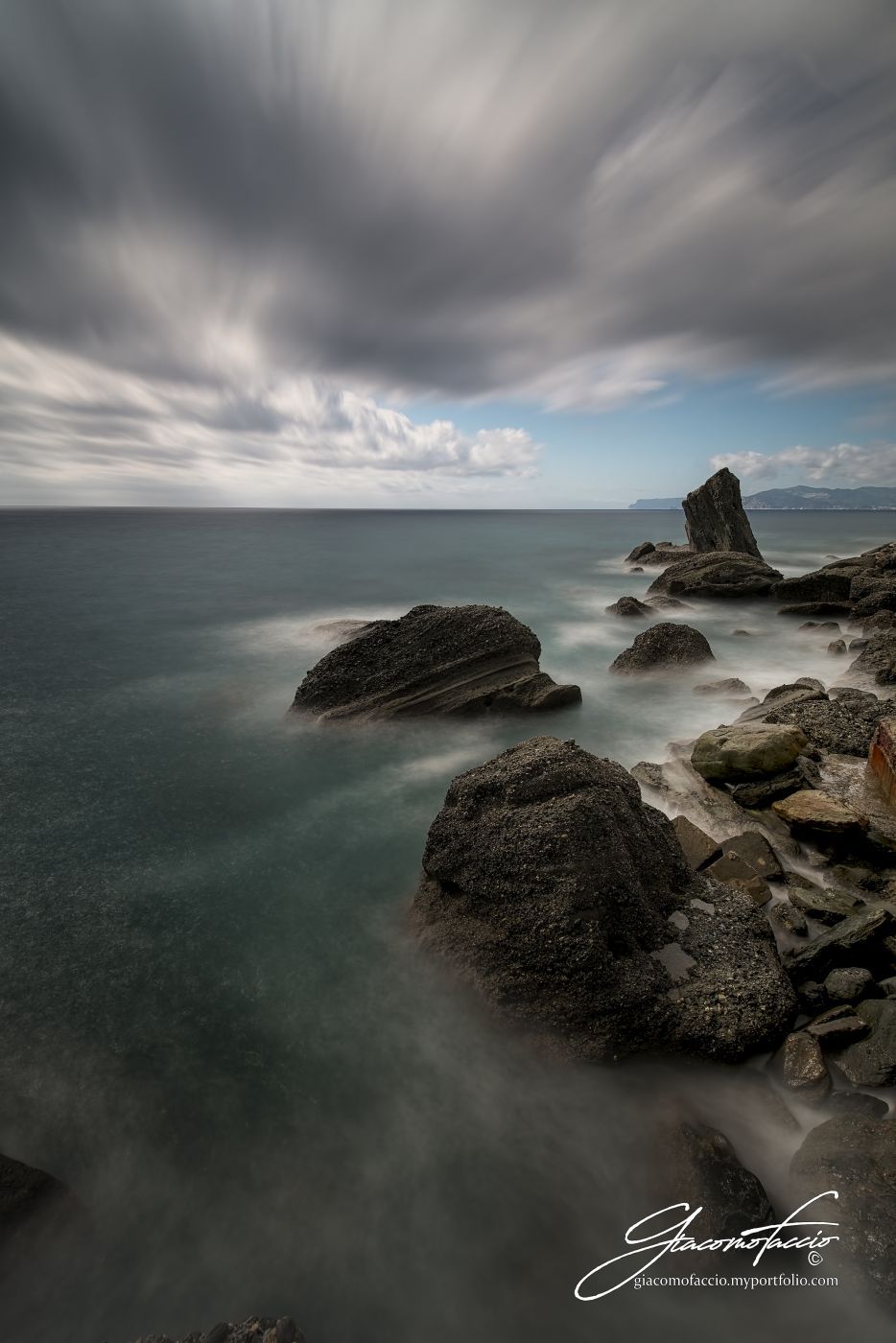 View over the sea, Celle Ligure, Italy