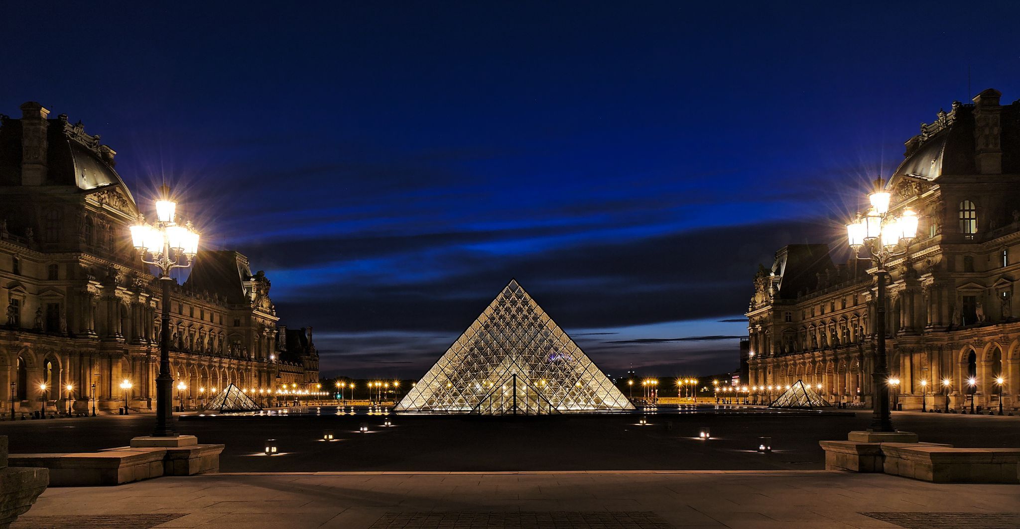 Louvre Pyramid and Museum, France